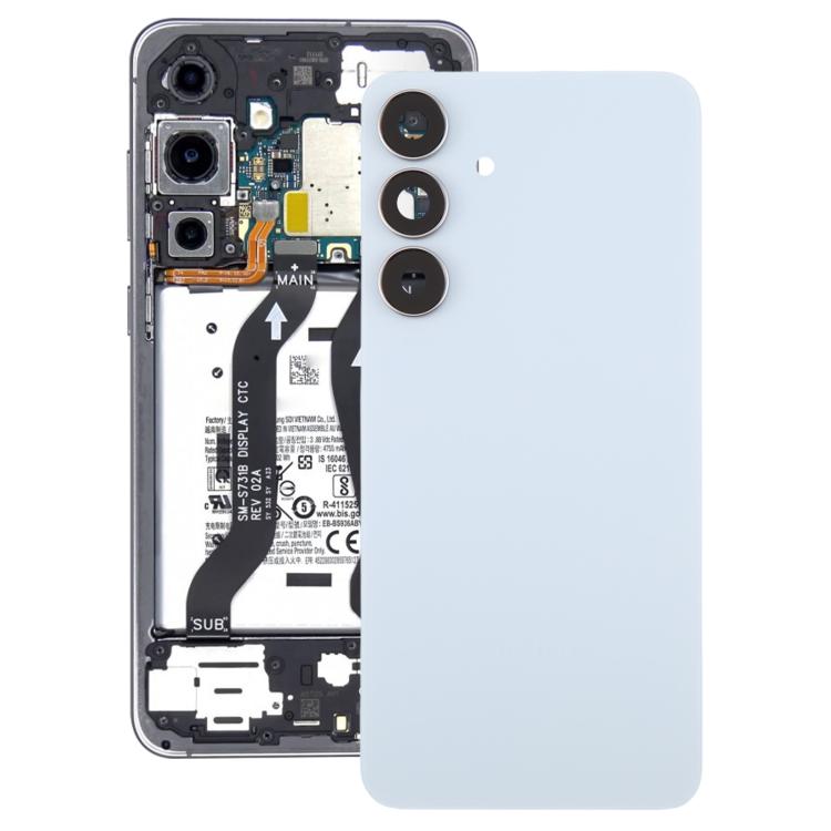 Cover posteriore originale per batteria con cornice per obiettivo fotocamera per Galaxy S25 FE SM-S731B., For Samsung Galaxy S25 FE(with Camera Lens Frame)
