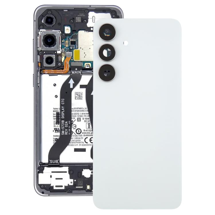 Cover posteriore originale per batteria con cornice per obiettivo fotocamera per Galaxy S25 FE SM-S731B., For Samsung Galaxy S25 FE(with Camera Lens Frame)
