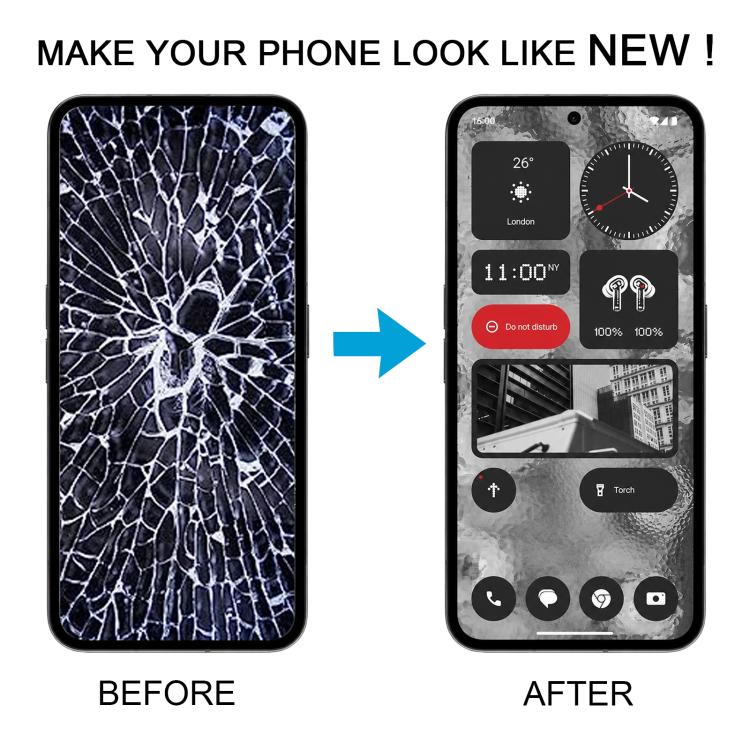 Schermo LCD originale con digitalizzatore per Nothing Phone 2 A065, assemblaggio completo., For Nothing Phone 2 (Original)