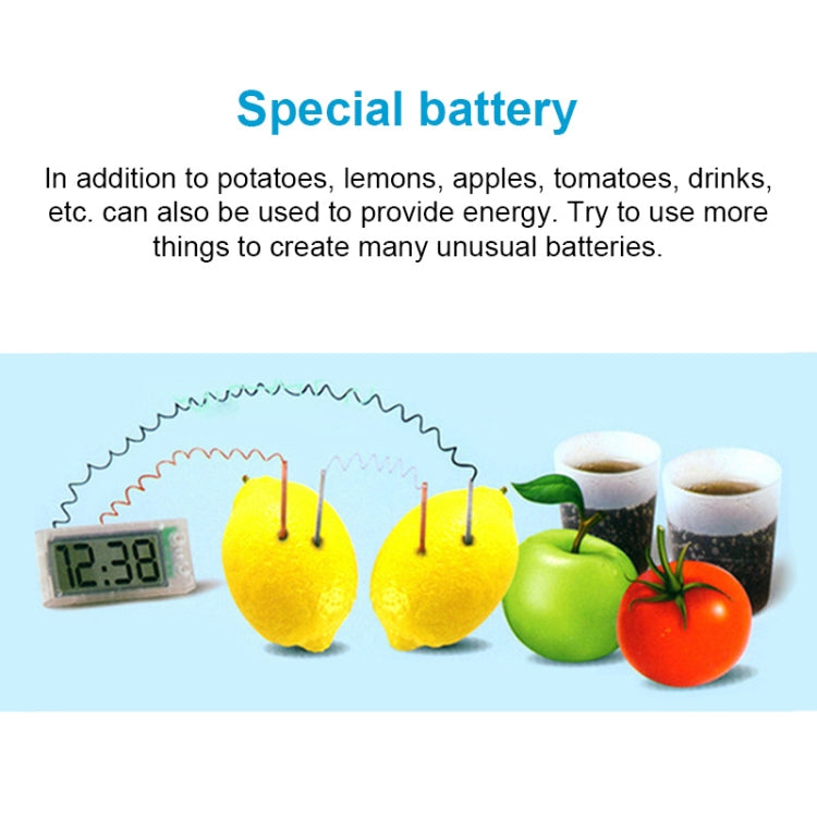 Kit didattico fai-da-te per orologio digitale con orologio digitale per scienza verde con schermo LCD da 2 pollici (patata NON inclusa), Potato Digital Clock