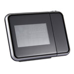 Sveglia con proiezione LED con display LCD digitale a colori multifunzionale con stazione meteorologica/temperatura/umidità/calendario, LED Projection Alarm Clock