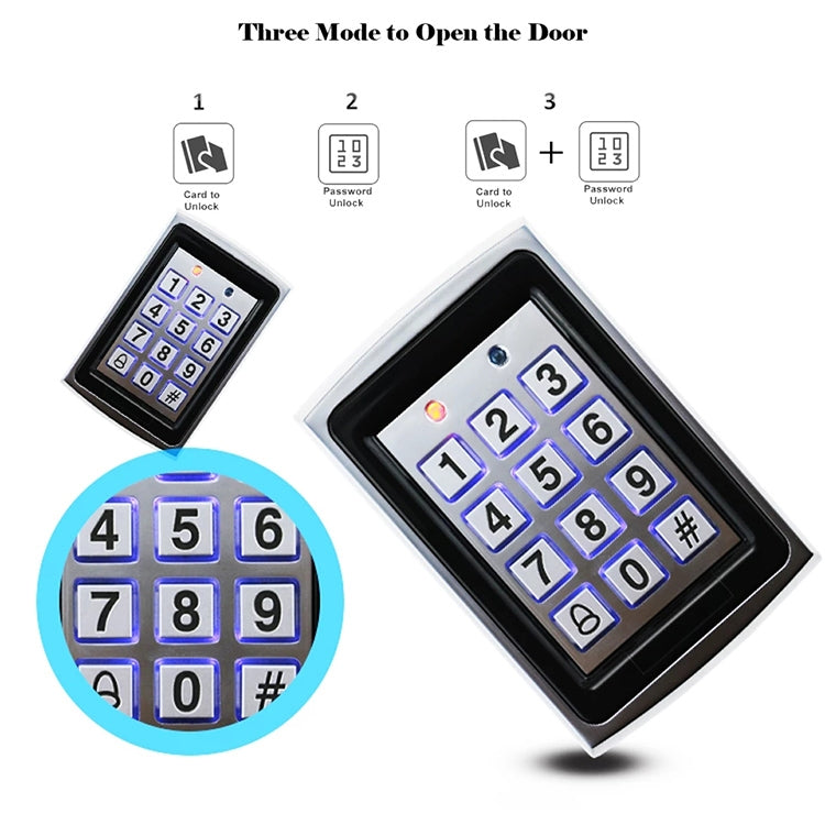 Sistema controllo accessi con tastiera autonoma 7612