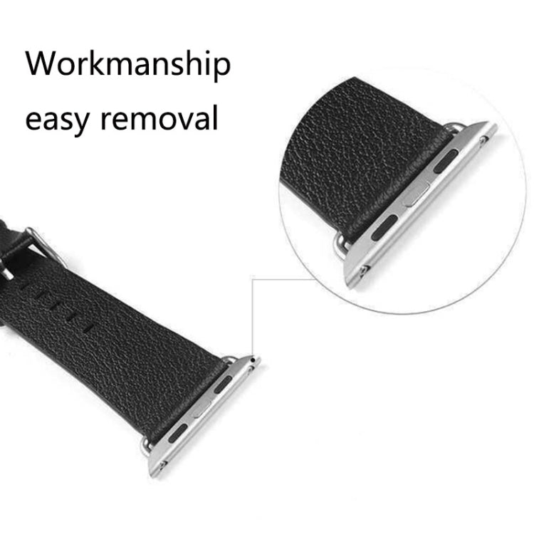 2 pezzi per Apple Watch Connettore cinturino in metallo da 38 mm Fibbia in metallo con strumento cacciaviti
