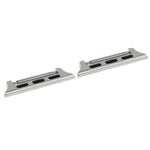 2 pezzi per Apple Watch 42 mm cinturino in metallo connettore fibbia in metallo, Silver