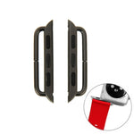 2 pezzi per Apple Watch 42 mm cinturino in metallo connettore fibbia in metallo