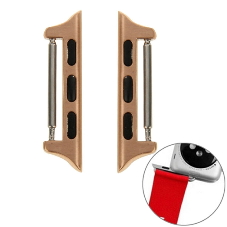 2 pezzi per Apple Watch 38 mm cinturino in metallo connettore fibbia in metallo