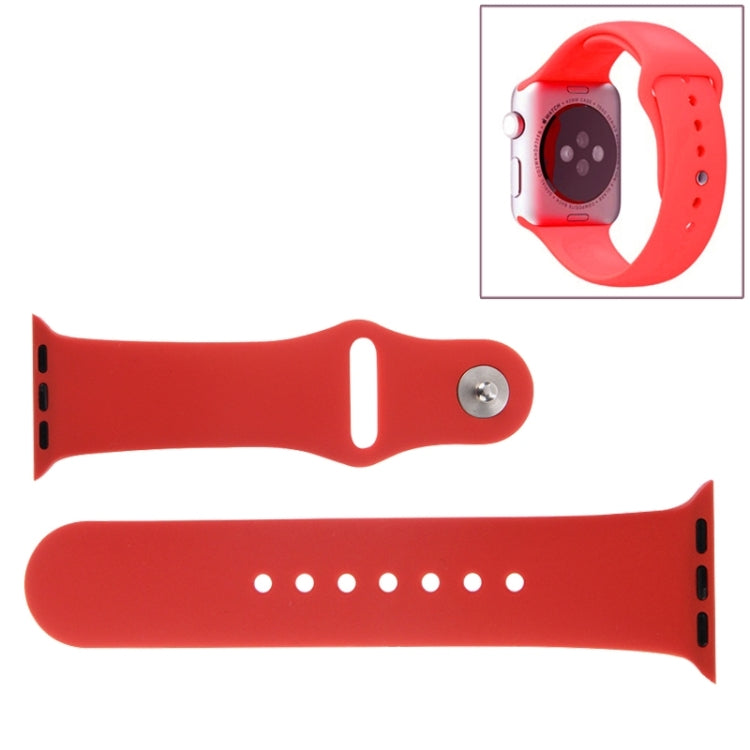 Per Apple Watch Sport Cinturino sportivo in gomma ad alte prestazioni da 38 mm con chiusura Pin-and-tuck