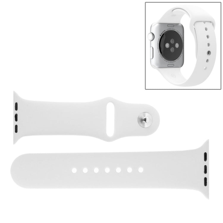 Per Apple Watch Sport Cinturino sportivo in gomma ad alte prestazioni da 38 mm con chiusura Pin-and-tuck