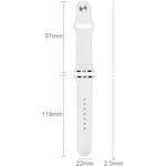 Per Apple Watch Sport Cinturino sportivo in gomma ad alte prestazioni da 42 mm con chiusura Pin-and-tuck