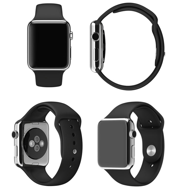 Per Apple Watch Sport Cinturino sportivo in gomma più lungo ad alte prestazioni da 42 mm con chiusura Pin-and-tuck