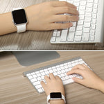 Per Apple Watch Sport Cinturino sportivo in gomma più lungo ad alte prestazioni da 42 mm con chiusura Pin-and-tuck