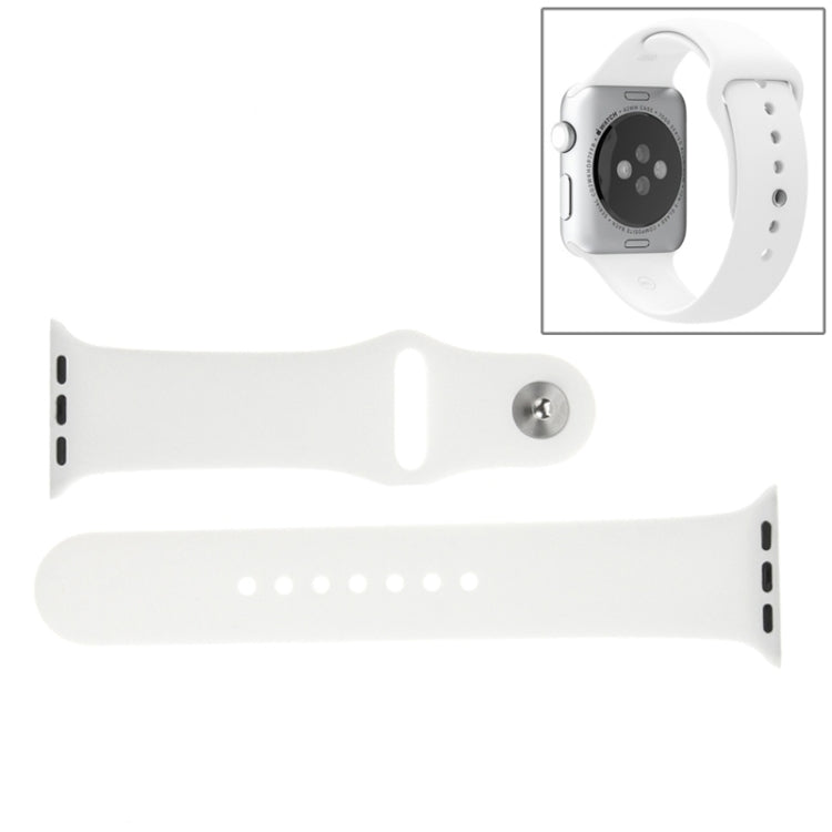 Per Apple Watch Sport Cinturino sportivo in gomma più lungo ad alte prestazioni da 42 mm con chiusura Pin-and-tuck