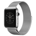 Per Apple Watch cinturino magnetico in acciaio inossidabile con anello milanese da 38 mm, For Apple Watch 42mm / 41mm / 40mm / 38mm