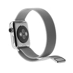 Per Apple Watch cinturino magnetico in acciaio inossidabile con anello milanese da 38 mm, For Apple Watch 42mm / 41mm / 40mm / 38mm