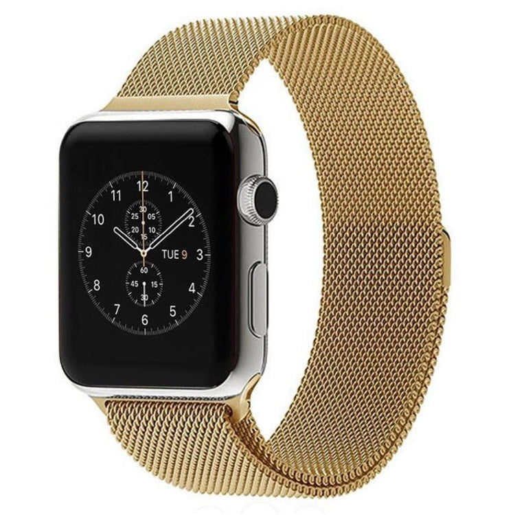Per Apple Watch cinturino magnetico in acciaio inossidabile con anello milanese da 42 mm, For Apple Watch 46mm / 49mm / 45mm / 44mm