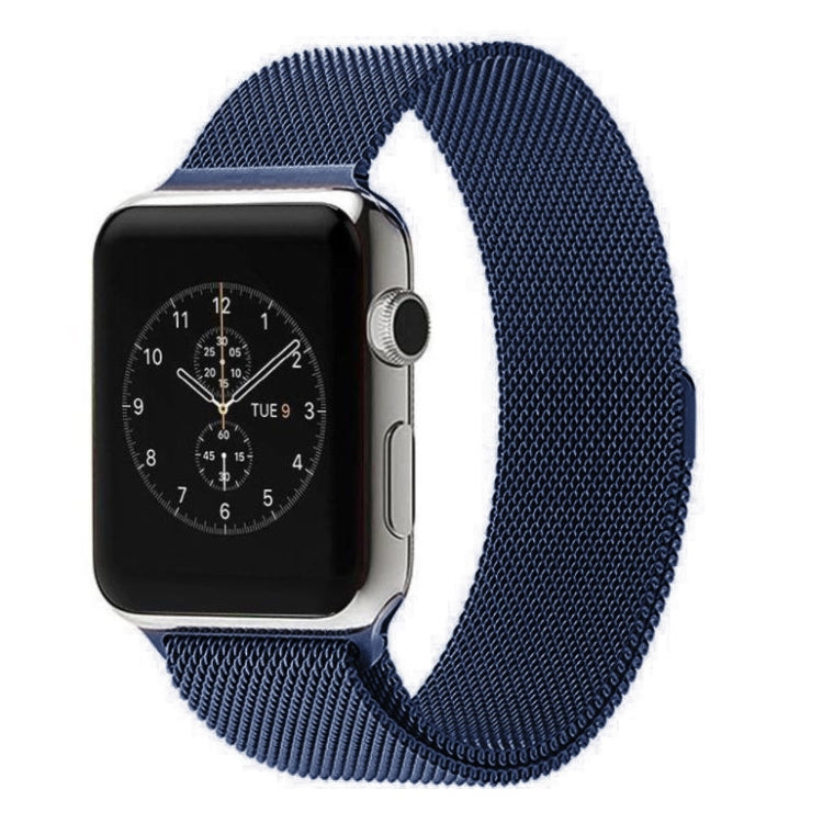 Per Apple Watch cinturino magnetico in acciaio inossidabile con anello milanese da 42 mm, For Apple Watch 46mm / 49mm / 45mm / 44mm