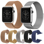 Per Apple Watch cinturino magnetico in acciaio inossidabile con anello milanese da 42 mm, For Apple Watch 46mm / 49mm / 45mm / 44mm