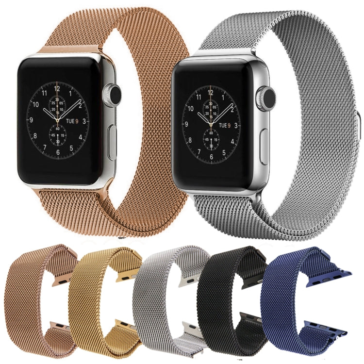 Per Apple Watch cinturino magnetico in acciaio inossidabile con anello milanese da 42 mm, For Apple Watch 46mm / 49mm / 45mm / 44mm