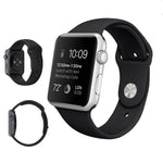 Per Apple Watch Serie 7 41 mm / 6 e SE e 5 e 4 40 mm / 3 e 2 e 1 38 mm Cinturino sportivo in gomma ordinario e più lungo ad alte prestazioni con chiusura Pin-and-tuck (Verde foresta), For Apple Watch Series 9&8&7 41mm / SE 3&SE 2&6&SE&5&4 40mm