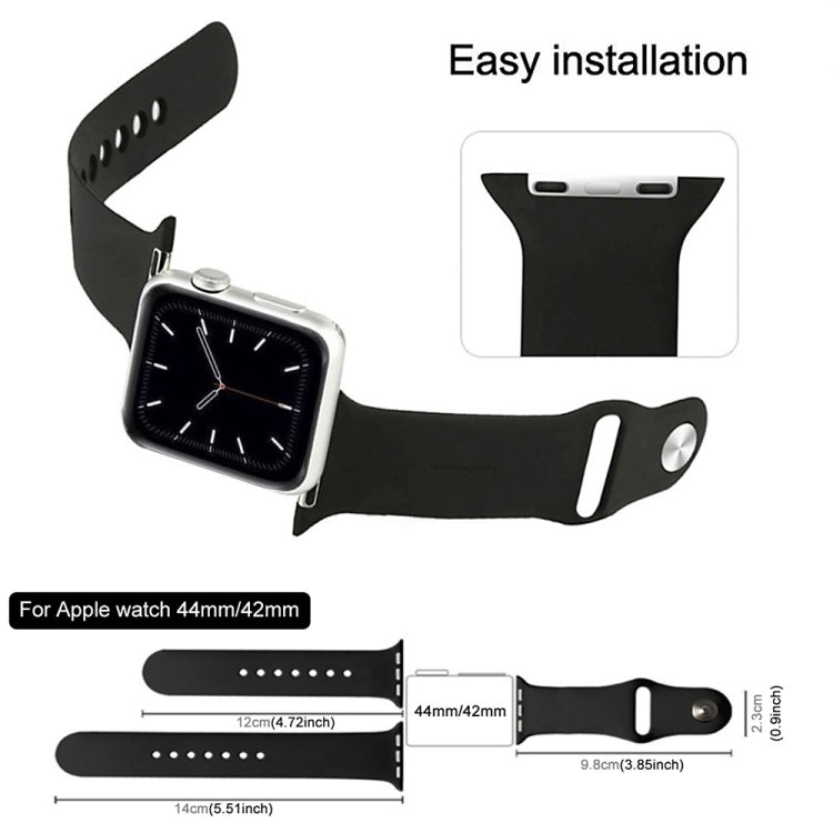 Per Apple Watch Serie 7 41 mm / 6 e SE e 5 e 4 40 mm / 3 e 2 e 1 38 mm Cinturino sportivo in gomma ordinario e più lungo ad alte prestazioni con chiusura Pin-and-tuck (Verde foresta), For Apple Watch Series 9&8&7 41mm / SE 3&SE 2&6&SE&5&4 40mm