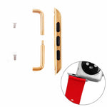 Per Apple Watch 42/44/45 mm cinturino in metallo connettore fibbia in metallo, coppia