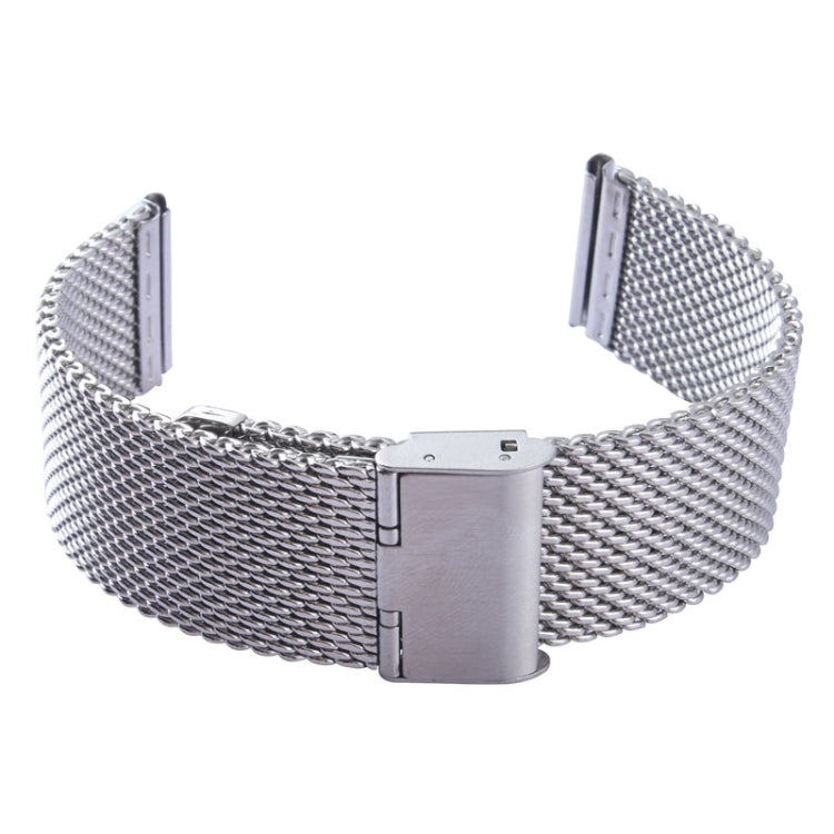 Per cinturino per orologio in acciaio inossidabile con fibbia classica milanese da 38 mm per Apple Watch, utilizzato solo in combinazione con connettori (S-AW-3291)