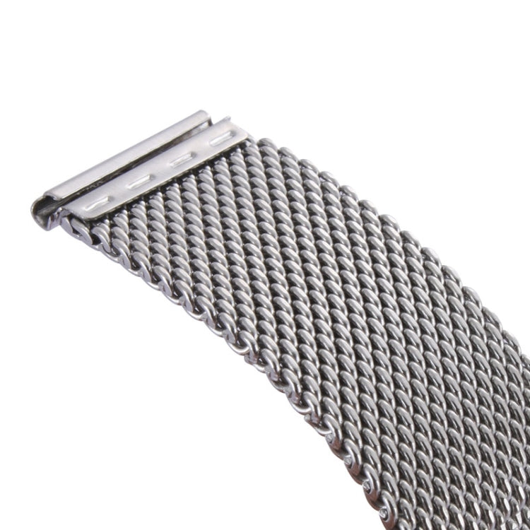 Per cinturino per orologio in acciaio inossidabile con fibbia classica milanese da 38 mm per Apple Watch, utilizzato solo in combinazione con connettori (S-AW-3291)