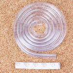 Cuscino per bordi morbidi da tavolo per scrivania di sicurezza per bambini, lunghezza: 1 m, 100cm (Transparent)