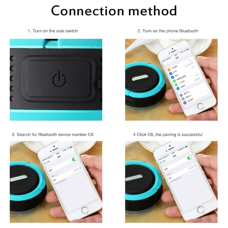 Altoparlante Bluetooth impermeabile C6 con vivavoce