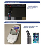 BC-06 Kit per auto Bluetooth Trasmettitore FM Lettore MP3 per auto con display LED, 2 caricatori USB e funzione vivavoce, BC06