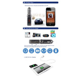 BC-06 Kit per auto Bluetooth Trasmettitore FM Lettore MP3 per auto con display LED, 2 caricatori USB e funzione vivavoce, BC06