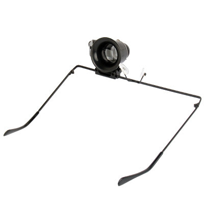Lente d'ingrandimento occhiali 20X con luce LED bianca