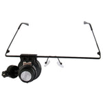 Lente d'ingrandimento occhiali 20X con luce LED bianca