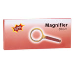 Lente d'ingrandimento portatile 60 mm con manico in legno
