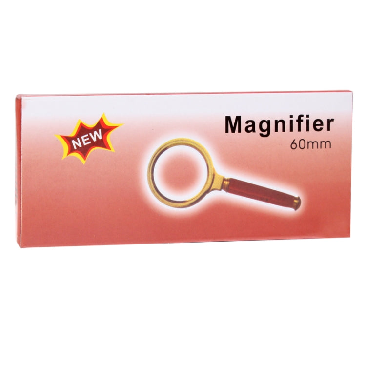 Lente d'ingrandimento portatile 60 mm con manico in legno