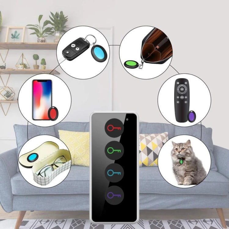 Trovachiavi wireless con torcia LED e 4 ricevitori