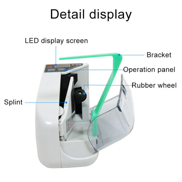 V30 Mini Contasoldi portatile multibanconota per conteggio banconote, spina americana, US Plug