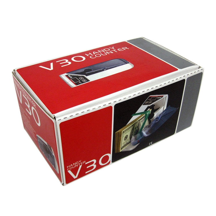 V30 Mini Contasoldi portatile multibanconota per conteggio banconote, spina americana, US Plug