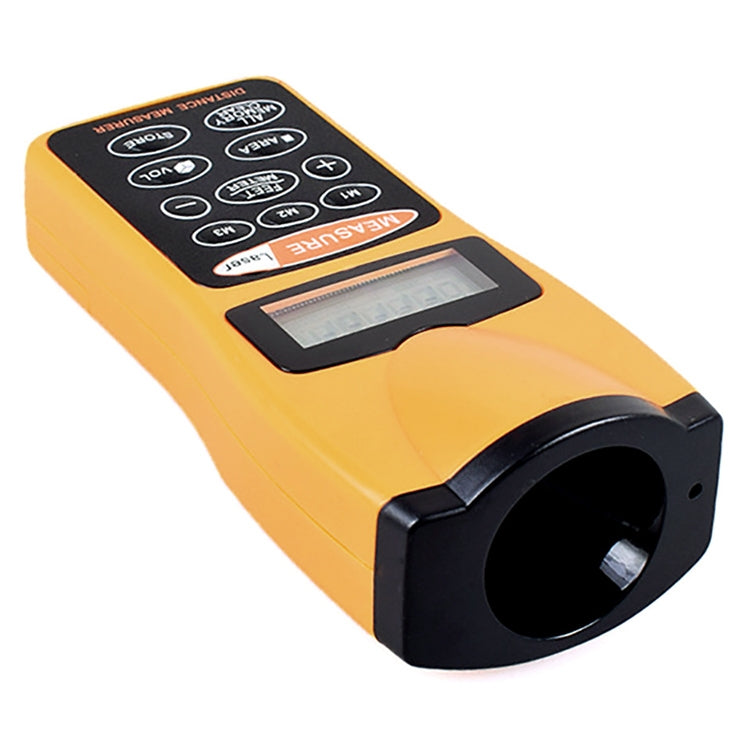 Misuratore di distanza ad ultrasuoni LCD 1,8" con laser rosso