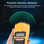Misuratore di distanza ad ultrasuoni LCD 1,8" con laser rosso