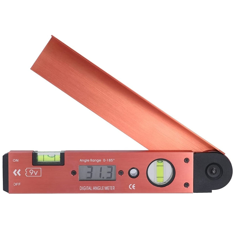 Misuratore angolare digitale con livella e display LCD