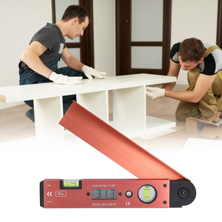 Misuratore angolare digitale con livella e display LCD