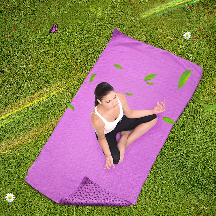 Tappetino yoga lavabile lungo in microfibra ispessimento antiscivolo, consegna colore casuale, 183x63cm Random Color