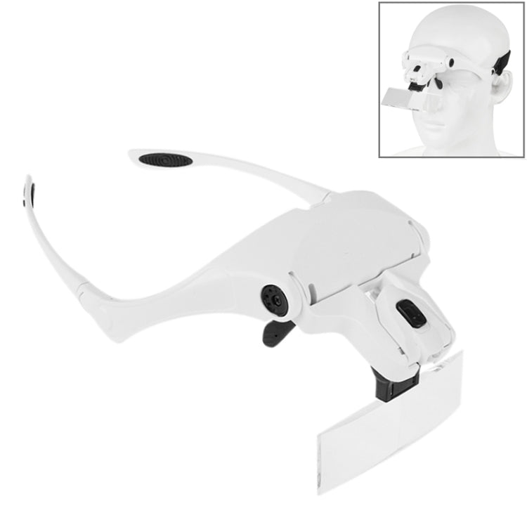 Lente d'ingrandimento 5 lenti 1.0X-3.5X con luci LED bianca
