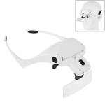 Lente d'ingrandimento 5 lenti 1.0X-3.5X con luci LED bianca