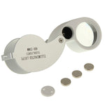 Lente d'ingrandimento per gioielli 40X con LED 25mm