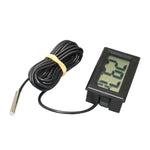 Mini termometro digitale LCD per frigorifero/congelatore, dimensioni inserto 46 mm x 26,6 mm, lunghezza cavo 1 m, PT-2