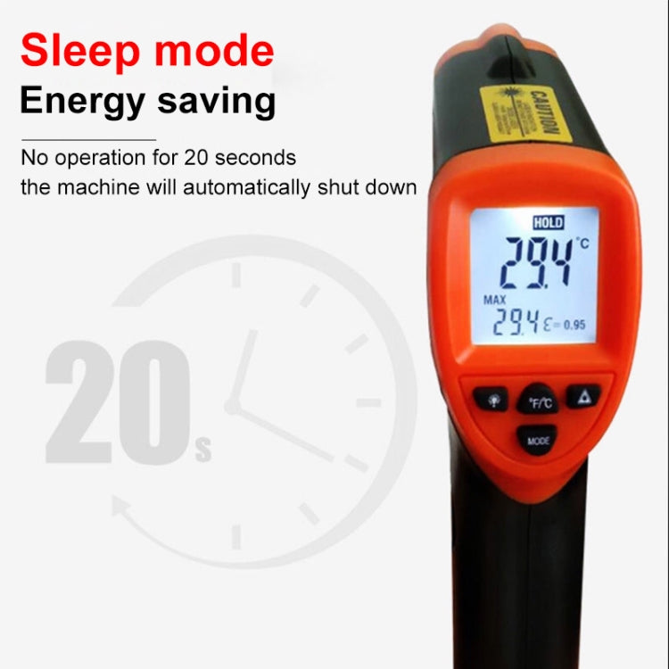 Termometro a infrarossi DT-8380, intervallo di temperatura: -50 - 550 gradi Celsius, intervallo di distanza: 35 cm, Infrared Thermometer