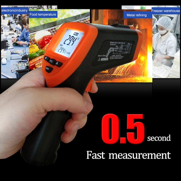 Termometro a infrarossi DT-8380, intervallo di temperatura: -50 - 550 gradi Celsius, intervallo di distanza: 35 cm, Infrared Thermometer