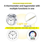 Misuratore digitale di temperatura e umidità LCD da 3,8 pollici con orologio/calendario (HTC-1), HTC-1